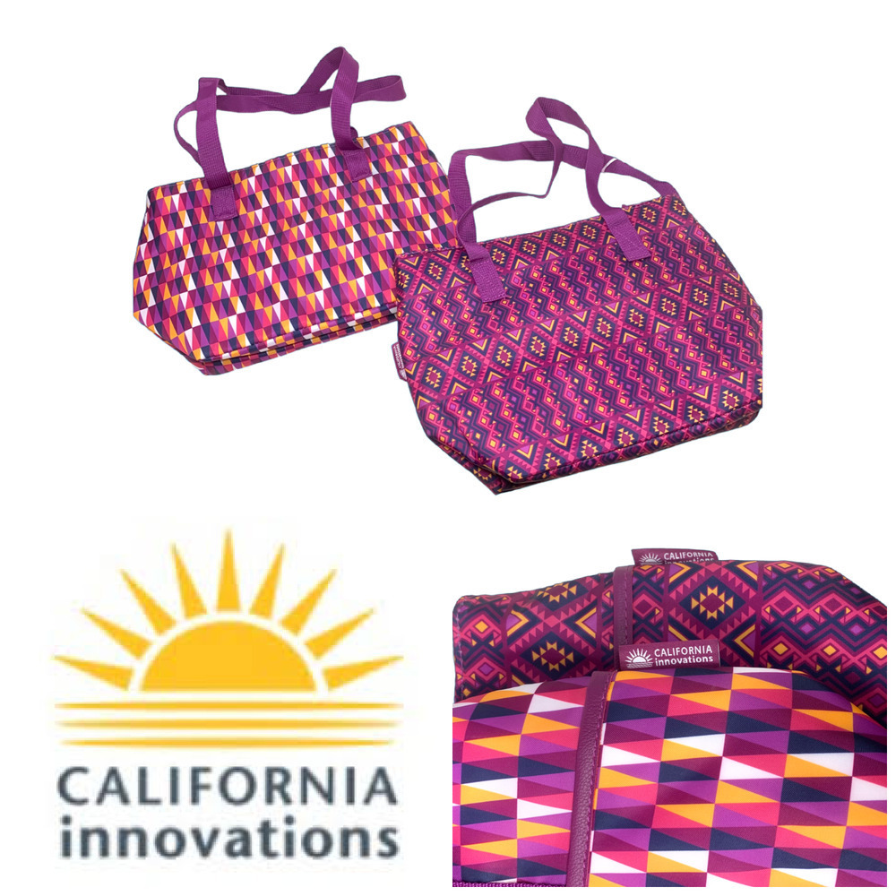 Lot 2 x NEW California Innovations Insulated Metropolitan Totes x 2 Microban NWT